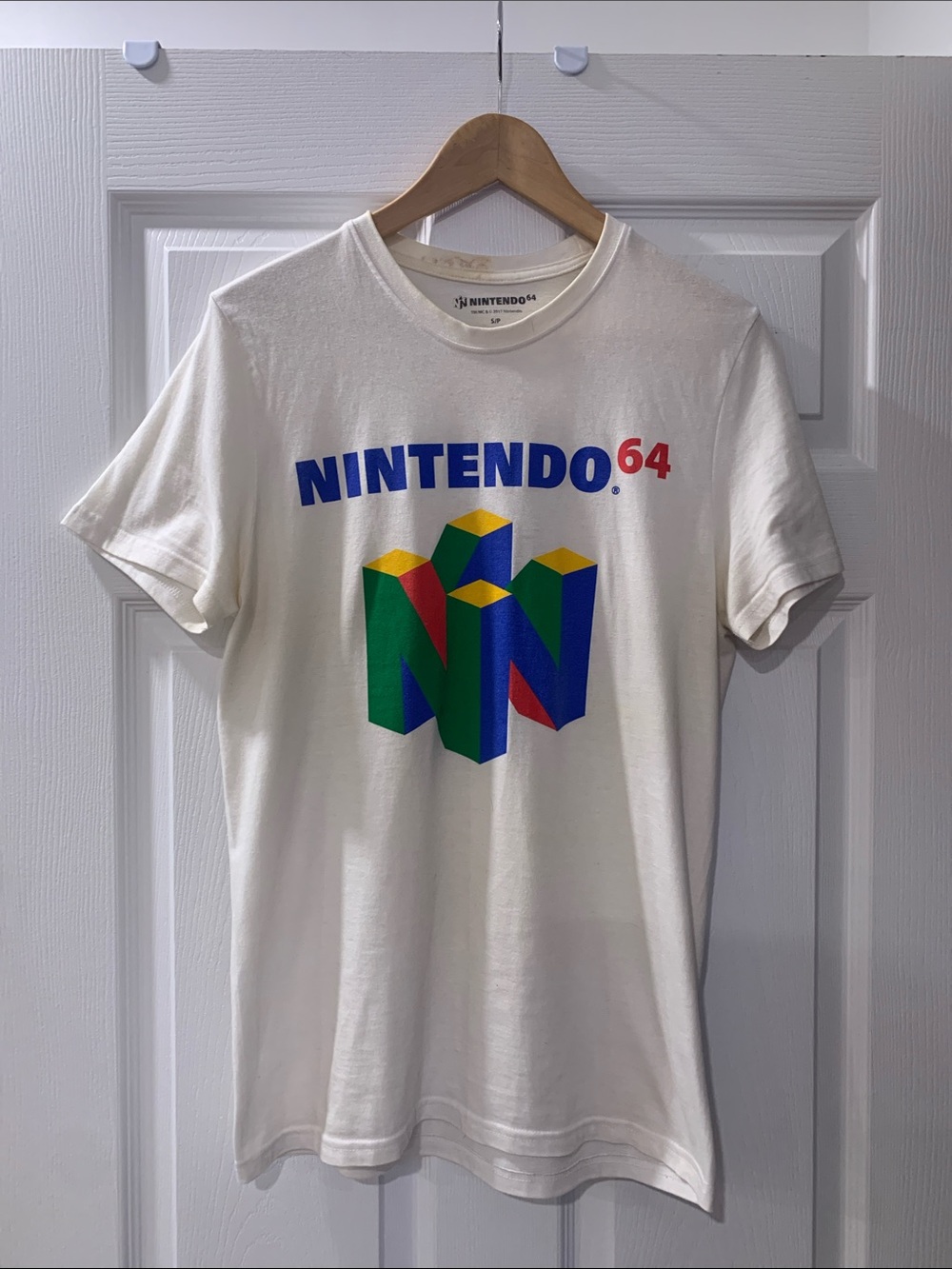Nintendo White T‑Shirt with Multicolor Nintendo 64 Logo